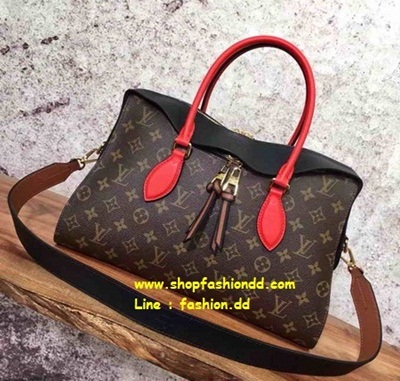 พร้อมส่ง New Louis Vuitton Canvas Monogram Bag ขอบสีน้ำตาล (เกรด Hi-end) หนังแท้  รูปที่ 1