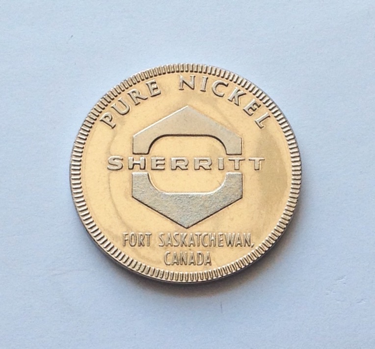 เหรียญ Pure Nickel from SHERRITT FORT SASKAT CHEWAN CANADA ของจากโรงกษาปณ์ รูปที่ 2