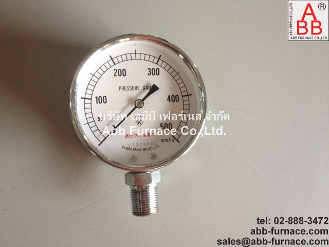 Kusaba 0-500mmAq Pressure Gauge  อุปกรณ์วัดแรงดัน รูปที่ 1