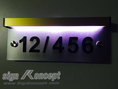 ป้ายบ้านเลขที่ มี LED ส่องสว่าง รหัส : HA-062
