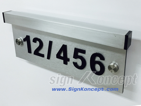 ป้ายเลขที่บ้าน มี LED ส่่องสว่างภายใน รหัส : HA-063 รูปที่ 4