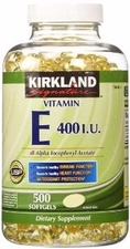 kirkland vitamin E400IU. 500 softgels