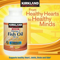 kirkland fish oil 1000 mg. 400 SOFTGELS สกัดจากน้ำมันปลาจากปลาทะเลน้ำลึก
