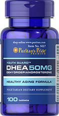 puritan pride DHEA 50 mg.100 Tablets ฮอร์โมนแห่งความหนุ่มสาว