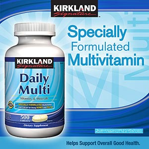 kirkland Signature Daily Multi Vitamin & Mineral with Lycopene and Lutein, 500 Tablets วิตามินรวม รูปที่ 1