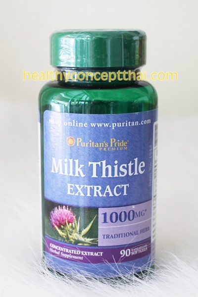 puritan pride Milk Thistle Silymarin1000 mg.90softgeบำรุงตับ ขับสารพิษที่ตับ ช่วยให้ผิวใสมีออร่า  รูปที่ 1
