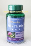 puritan pride Milk Thistle Silymarin1000 mg.90softgeบำรุงตับ ขับสารพิษที่ตับ ช่วยให้ผิวใสมีออร่า 
