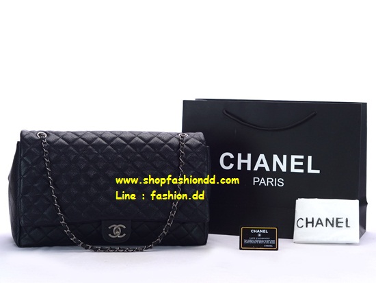 พร้อมส่ง กระเป๋า Chanel Classic Flap XXL Calfskin Bag (งาน Hi-End)    รูปที่ 1