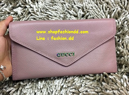 New Gucci Long Wallet in Light Pink หนังแท้ มาใหม่ สวยมากกค่ะ  (เกรด Hi-end)   รูปที่ 1