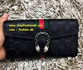 New Gucci Long Wallet หนังปั๊มแบรนด์ GG หนังแท้ รุ่นมาใหม่ สวยมากกค่ะ  (เกรด Hi-end)  