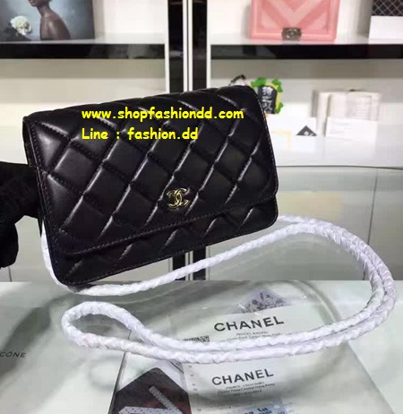 พร้อมส่ง กระเป๋า Chanel WOC Wallet Lambskin Gold Hardware หนังแท้ทั้งใบ (เกรด Hi-End)    รูปที่ 1