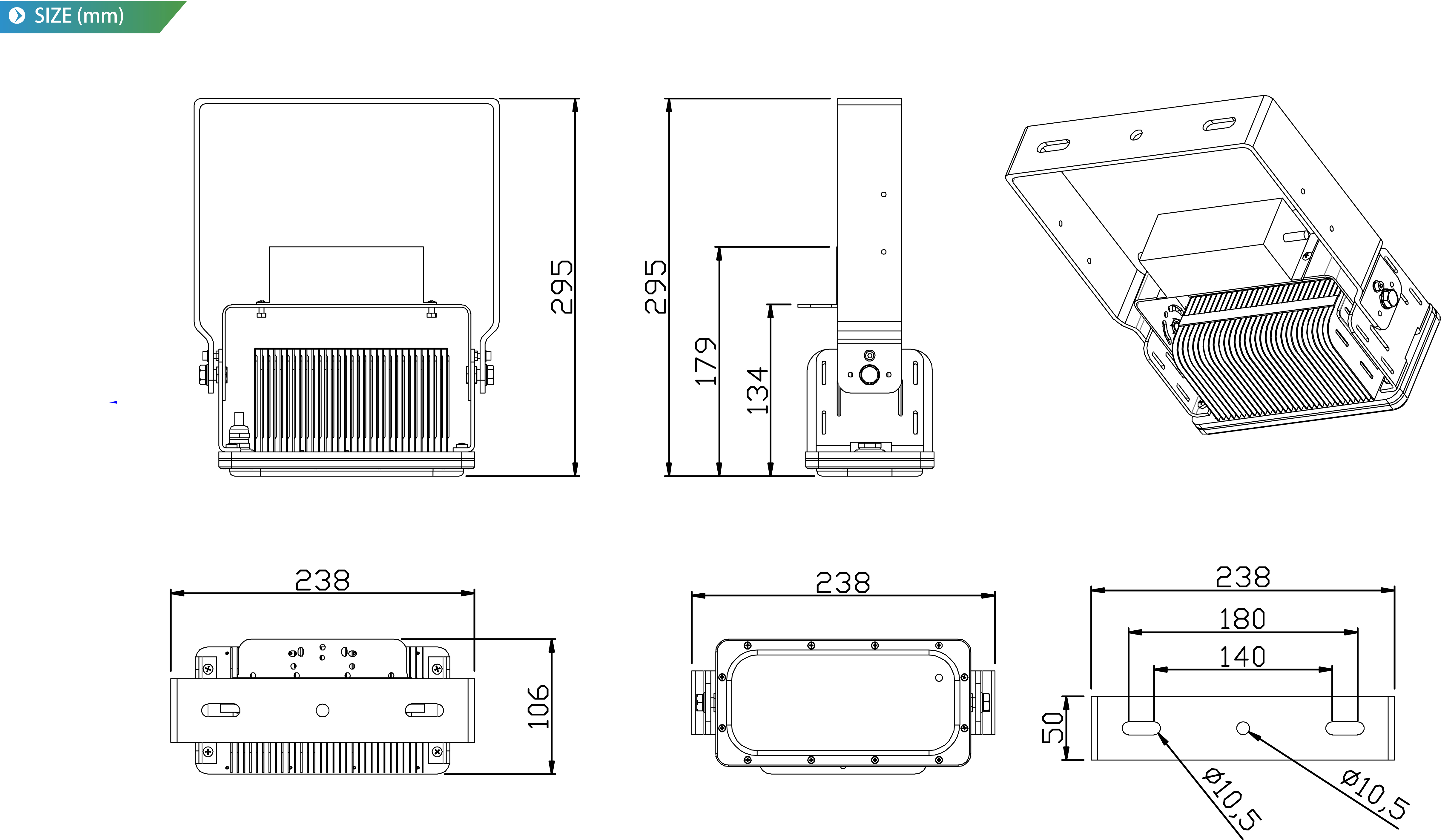 โคมไฟLED Flood Light 60w - new series รูปที่ 5