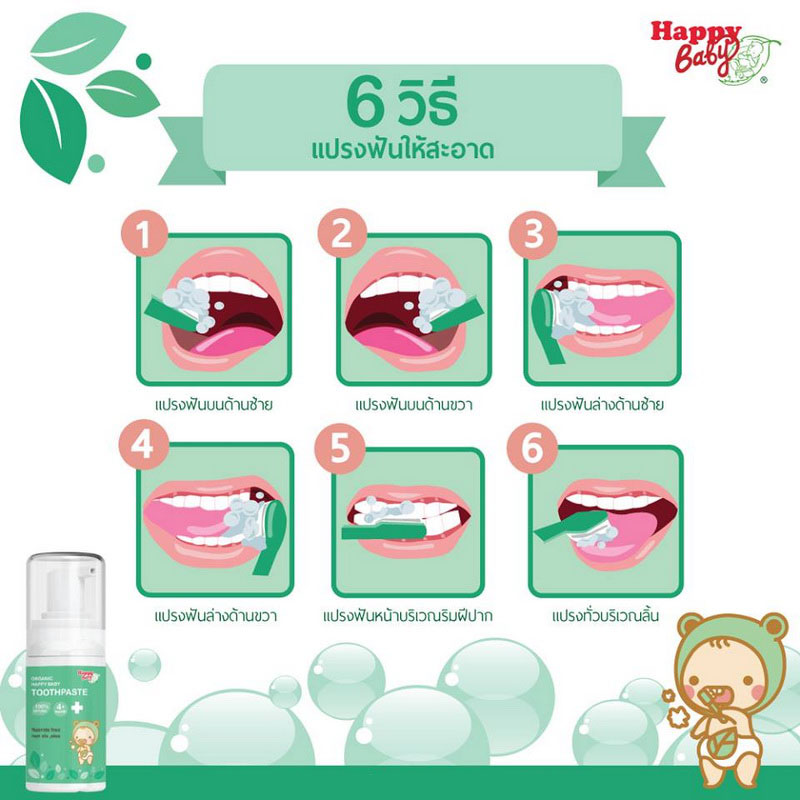 ยาสีฟันออร์แกนิค สูตรขจัดคราบน้ำนมที่ลิ้น รูปที่ 6