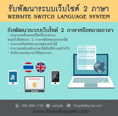 รับพัฒนาระบบเว็บไซต์ 2 ภาษาหรือหลายภาษา (โดย ThaiWebExpert) รูปที่ 3