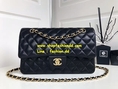 Chanel Classic Medium Classic Lambskin Flap Bag สีดำ อะไหล่ทอง 10 นิ้ว (เกรด Hi-end) 