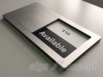 ป้ายห้องประชุมแบบมีช่องสไลด์ รหัส : MT-018 รูปที่ 2