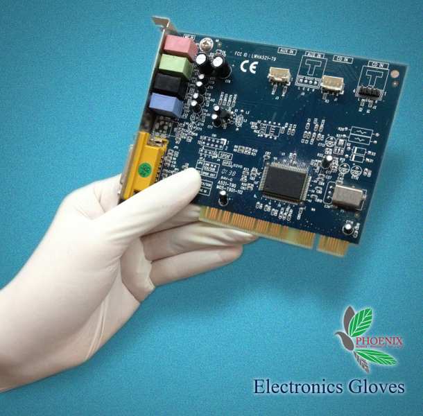 ขาย ถุงมือยางสำหรับงานอิเล็คทรอนิคส์ (Latex Gloves for Electronic Use)  รูปที่ 1