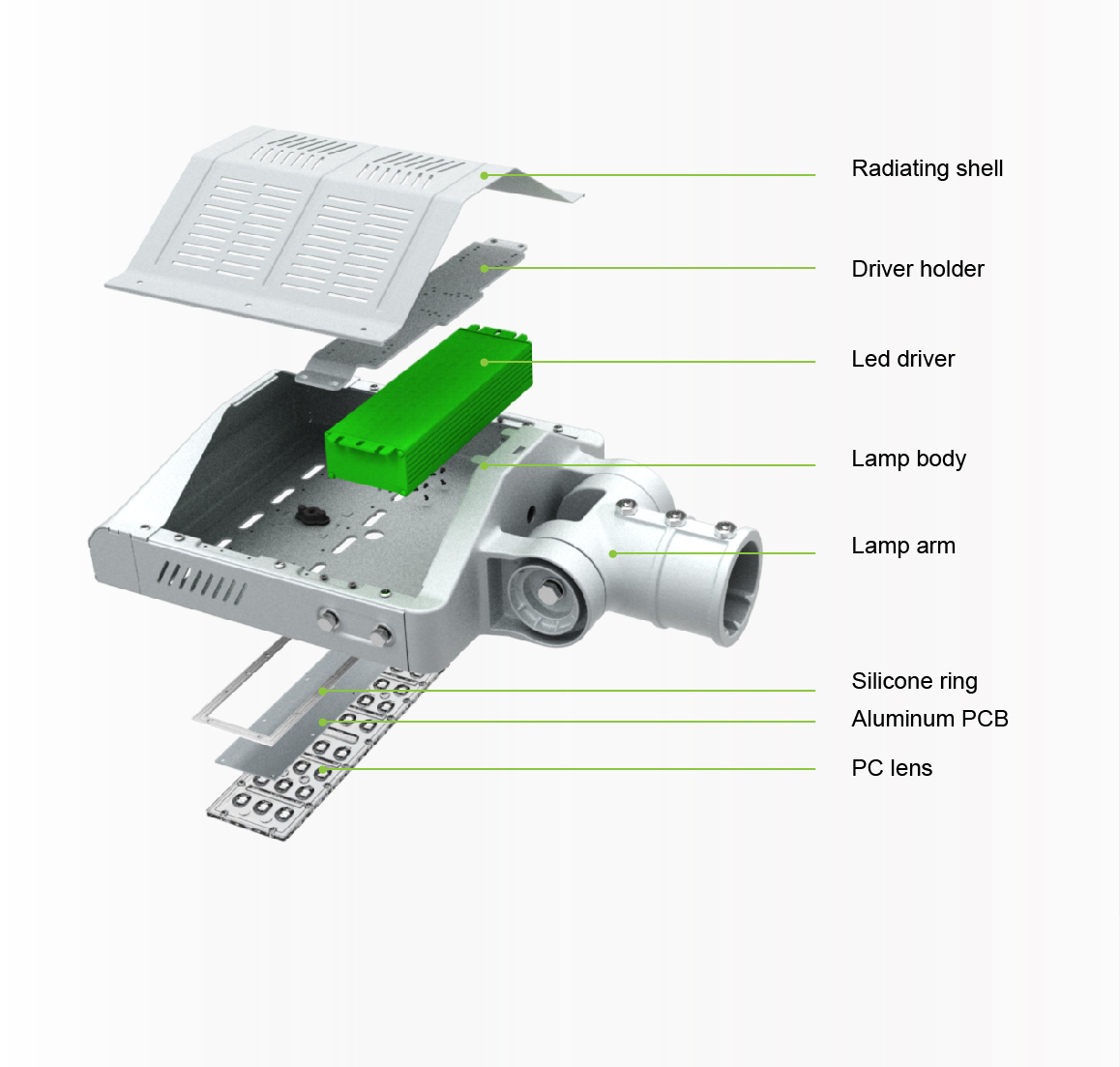 โคมไฟถนนแบบปรับได้ LED Street light 60W รูปที่ 4