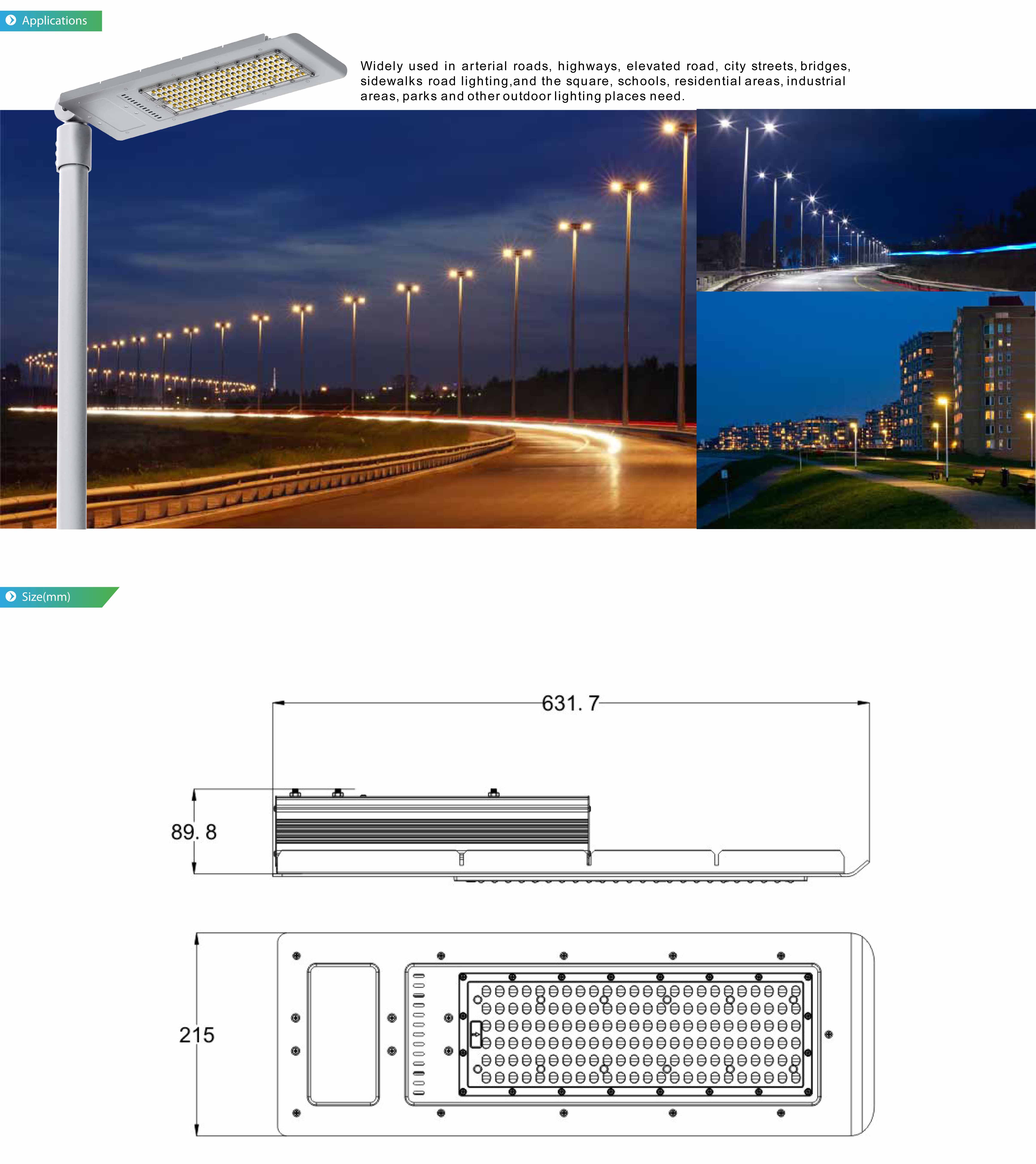 โคมไฟถนน LED Street Light 150W IP67 รูปที่ 5