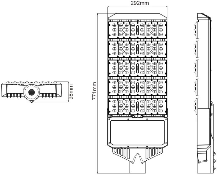 โคมไฟถนน LED Street Light Module 240W รูปที่ 4