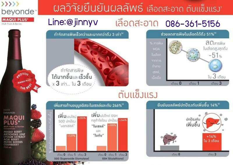 มากิ พลัส เครื่องดื่มแอนตี้ออกซิแดนท์ จากซุปเปอร์ฟรุตและเบอรี่เข้มข้น รูปที่ 4