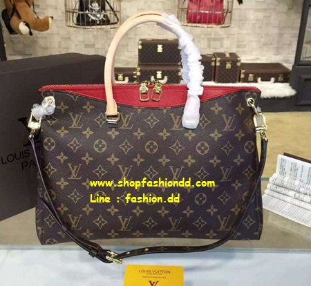 New 2016 Louis Vuitton Monogram Canvas Pallas in Red Bag มาใหม่ เกรดงานหนังแท้ทั้งใบ (เกรด Hi-end)  รูปที่ 1