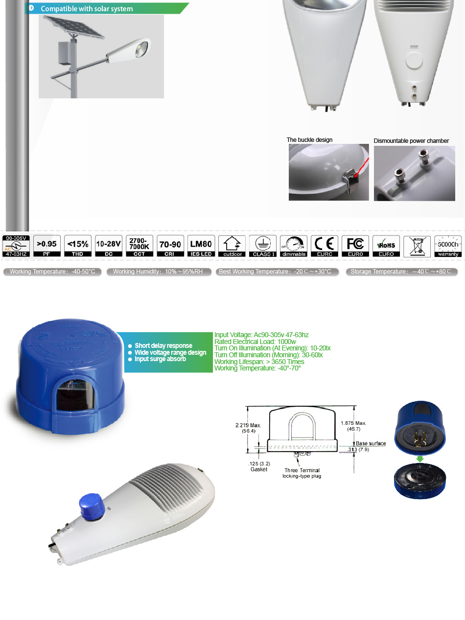 โคมไฟถนน LED Street Light ECO 60W รูปที่ 3