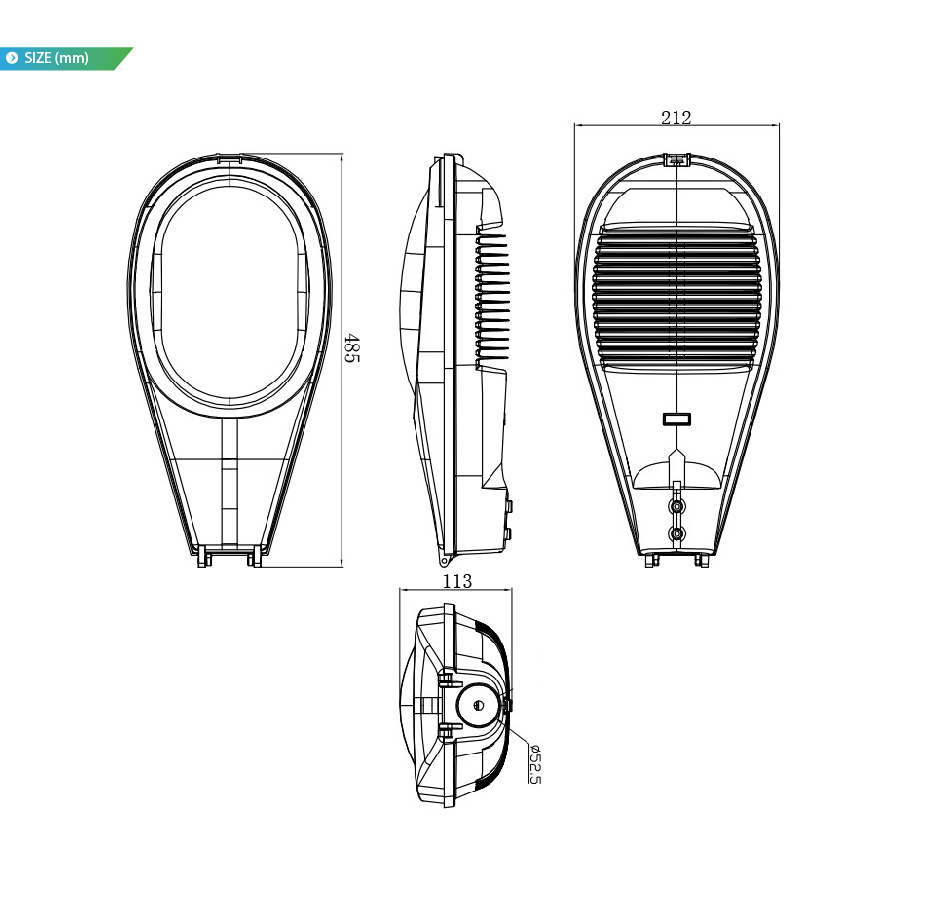 โคมไฟถนน LED Street Light ECO 30W รูปที่ 5