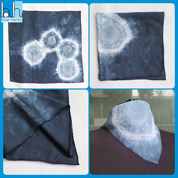 BLUE HANKY ผ้าเช็ดหน้าสีขาวสำหรับย้อม วิธีย้อมผ้า รูปที่ 3