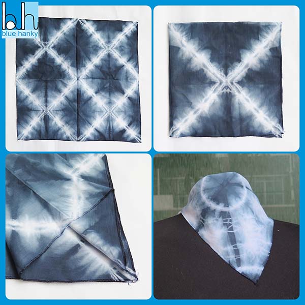 BLUE HANKY ผ้าเช็ดหน้าสีขาวสำหรับย้อม วิธีย้อมผ้า รูปที่ 4