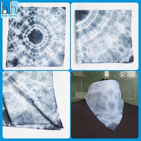 BLUE HANKY ผ้าเช็ดหน้าสีขาวสำหรับย้อม วิธีย้อมผ้า รูปที่ 6