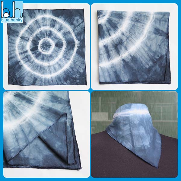 BLUE HANKY ผ้าเช็ดหน้าสีขาวสำหรับย้อม วิธีย้อมผ้า รูปที่ 5