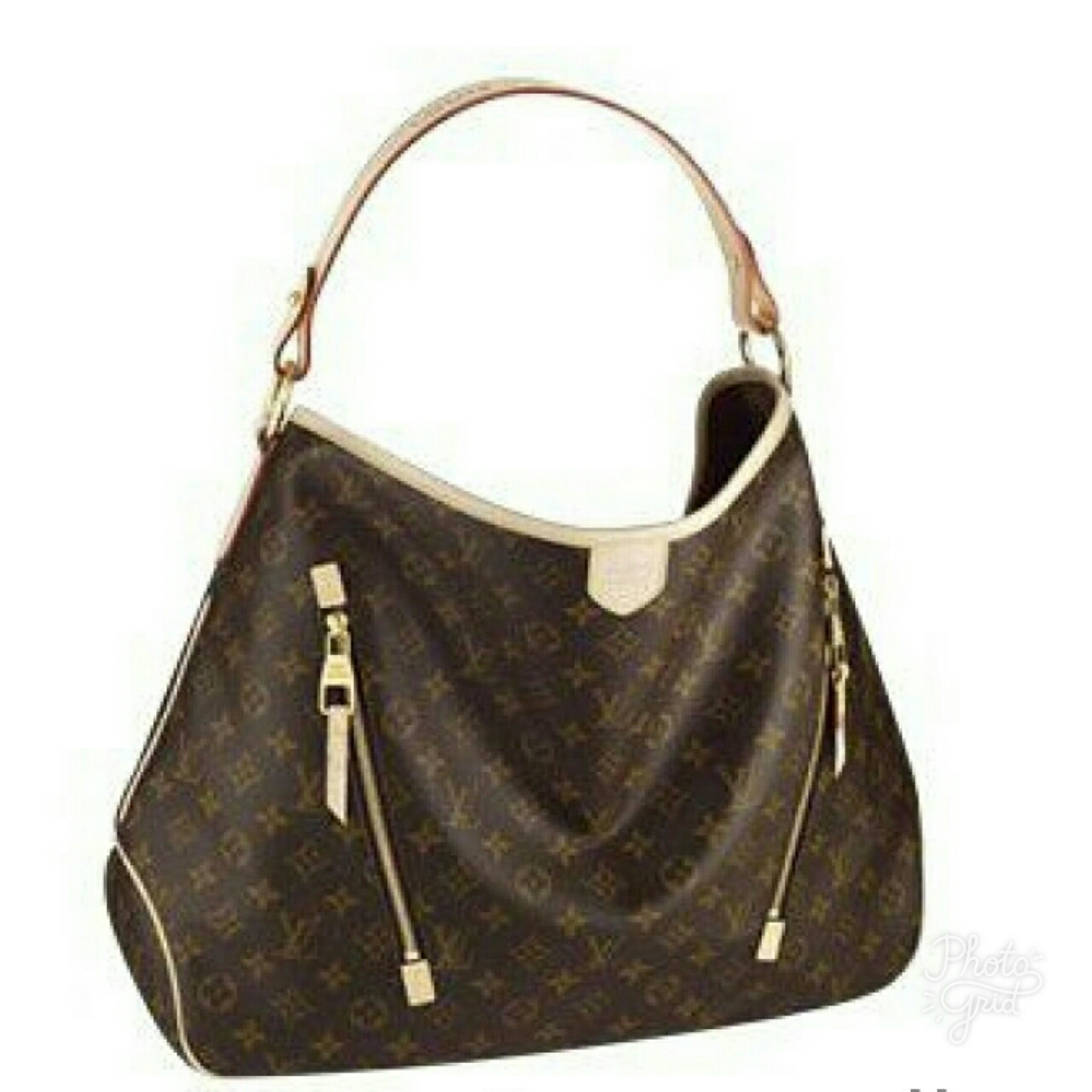 พร้อมส่ง Louis Vuitton Delightful Monogram GM หนังแท้ (เกรด Hi-end)   แบบเป็นกระเป๋าทรงสะพาย  รูปที่ 1