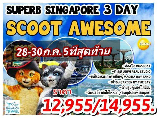 ทัวร์สิงคโปร์ Bumboat Universal 3วัน 2คืน บิน #TZ 12955 28-30 กค60 รูปที่ 1