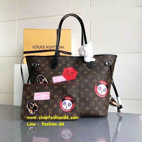 New Louis Vuitton Monogram Canvas Neverfull MM มาใหม่ล่าสุด (เกรด Hi-End) หนังแท้ทั้งใบ   -- กระเป๋าหลุยส์วิตตอง รุ่นขายดี ฮอตฮิตไม่เลิก Neverfull มาใหม่ ชน Shop สวยมากค่ะ  -- กระเป๋าเป็นหนังแท้ทั้งใบ หนังนิ่ม หนังสวย ตัดเย็บ ละเอียด ปราณีต รูปที่ 1