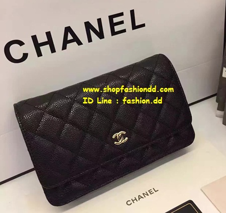 Chanel WOC Wallet Carvier Gold Hardware หนังแท้ทั้งใบ งานอะไหล่ทอง สวย ขึ้นเงา (งานคุณภาพระดับ Hi-End)  รุ่นขายดี รูปที่ 1