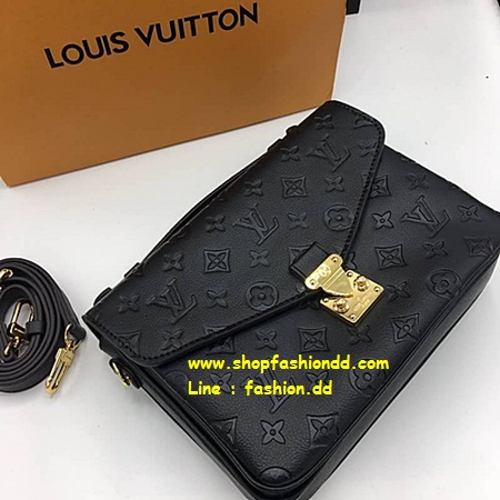 พร้อมส่ง New Louis Vuitton Pochette Metis Monogram Empreinte ฺin Black Bag (เกรด Hi-end)  รูปที่ 1