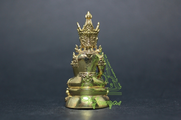 พระกริ่งทรงเครื่องล้านนา สูง 4 ซม. ขัดเงา 200.- โรงหล่อ 54 พุทธคุณ รูปที่ 3