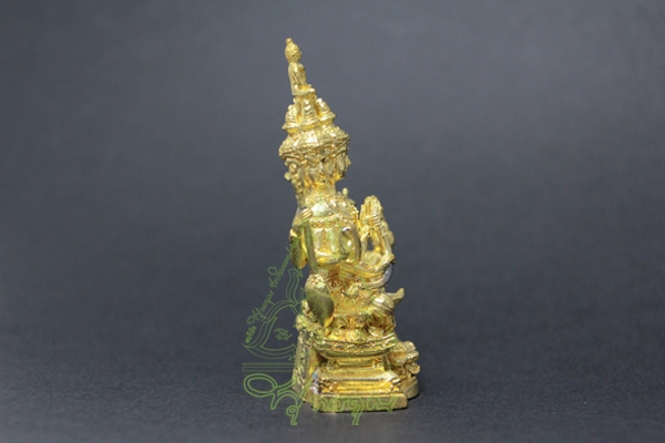 พระประเจก สูง 3 ซ.ม. นื้อทองเหลือง ชุบเงิน 100.- โรงหล่อ 54 พุทธคุณ รูปที่ 5
