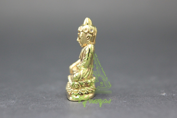 พระบัวเข็ม สูง 2.9 ซม. ขัดเงา 100.- โรงหล่อ 54 พุทธคุณ รูปที่ 5