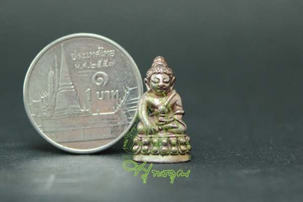 พระชัยวัฒน์ สูง 1.7 ซ.ม. เนื้อสำริด-ขัดเงา 100.- โรงหล่อ 54 พุทธคุณ รูปที่ 6