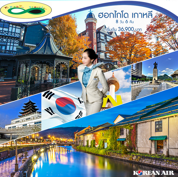ทัวร์ญี่ปุ่นฮอกไกโด เกาหลี 8 วัน 6 คืน บินKE เดินทางกันยายน ถึง ธันวาคม 2560 รูปที่ 1