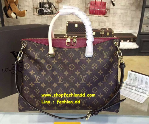 New 2016 Louis Vuitton Monogram Canvas Pallas in Purple Bag หนังแท้ (เกรด Hi-end)    รูปที่ 1