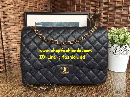 ขายดี  กระเป๋า Chanel Maxi 13 นิ้ว หน้งคาร์เวียร์  อะไหล่ทอง  (เกรด Hi-end) รุ่นนี้เป็นที่นิยมอย่างมากในหมู่เลเซปเลยค่ะ   - กระเป๋าสะพาย 