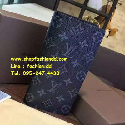 กระเป๋า Louis Vuitton Monogram Eclipse Brazza Wallet (เกรด Top Hi-End) มาใหม่  รูปที่ 1