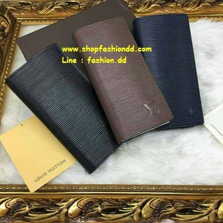 New กระเป๋า Louis Vuitton Epi Long Wallet (Hi-End) ลายไม้ หนังแท้ทั้งใบ   รูปที่ 1