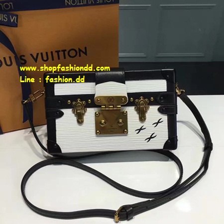 New Louis Vuitton Epi Petite Malle White Bag  หนังแท้ทั้งใบ (เกรด Hi-end)  -- กระเป๋าสะพายหลุยส์ ทรงกล่องสี่เหลี่ยม รุ่นมาใหม่  รูปที่ 1