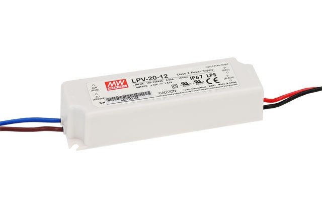 Meanwell LED Driver LPV 20-12 24 IP67 รูปที่ 1
