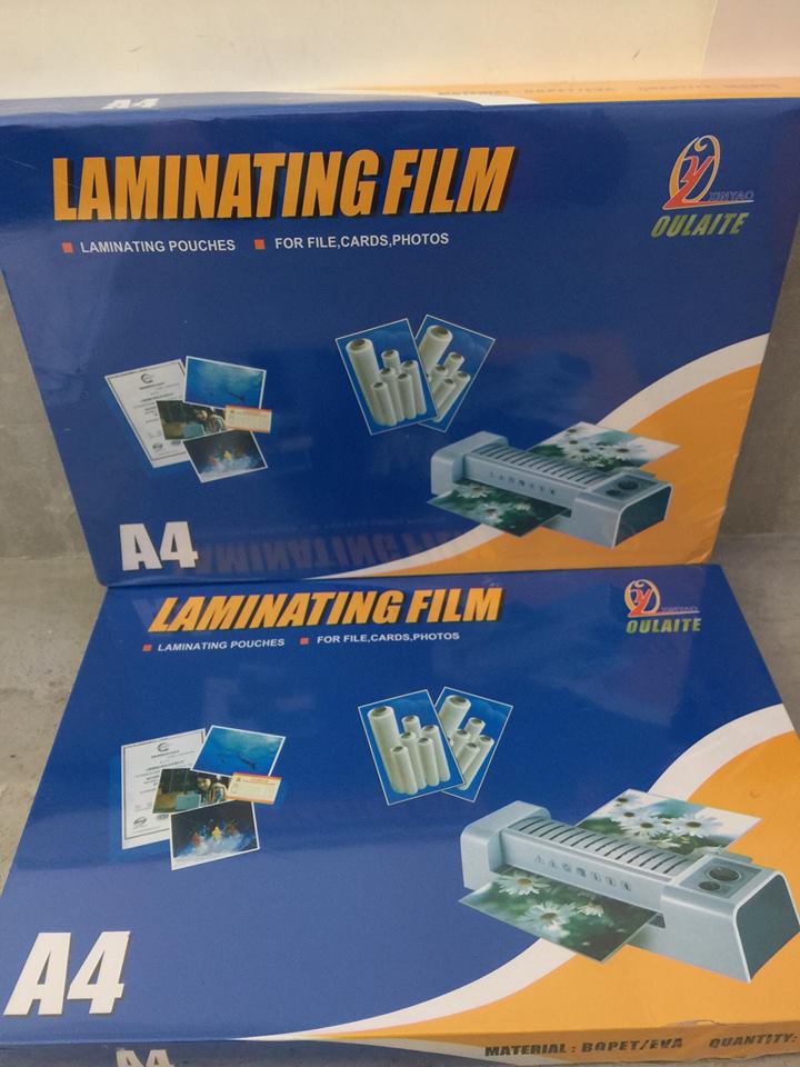 พลาสติกเคลือบบัตร ขนาด A4*125mic 100 แผ่น/กล่อง รูปที่ 3