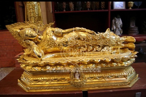 พระพุทธมหาจักรพรรดิ ปางนิพพาน - โรงหล่อ 54 พุทธคุณ  - บริษัท พุทธคุณประติมากรรม จำกัด - Puttakun-Scukpture รูปที่ 4